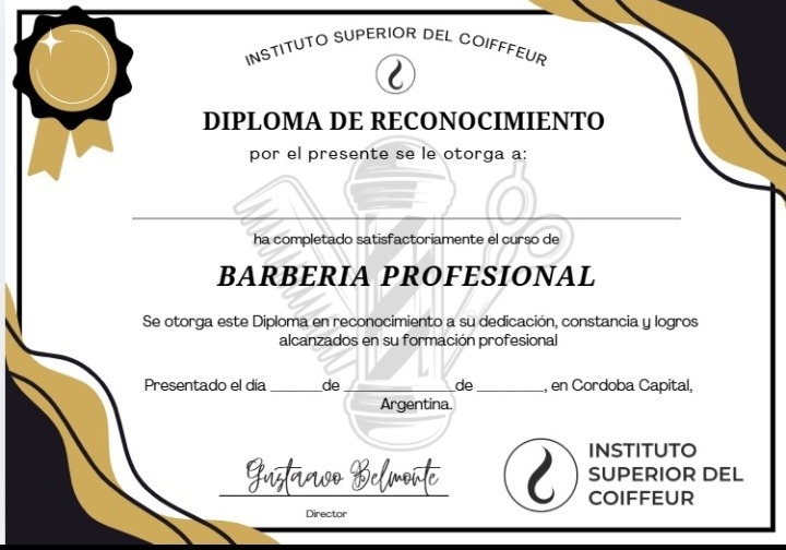 Diploma de Barbería Profesional